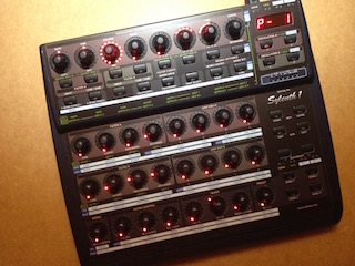 Behringer BCR2000 with custom print overlay and mapping for Sylenth 1