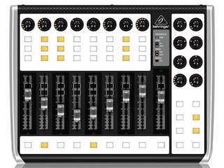 Behringer X-Touch Compact with white (blank) overlay